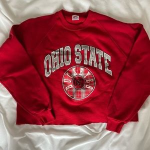 OHIO STATE CROPPED CREWNECK